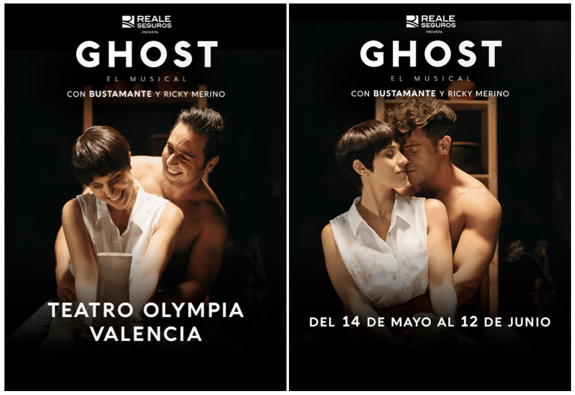 GHOST, el musical desde mañana sábado 14 de mayo hasta el domingo 12 de junio en el Teatro Olympia