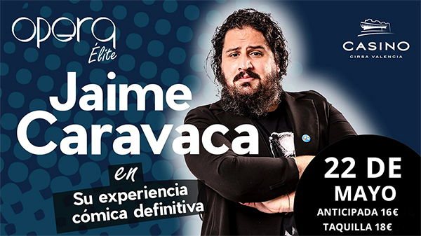 Jaime Caravaca presenta una “experiencia cómica definitiva” en el Casino CIRSA Valencia