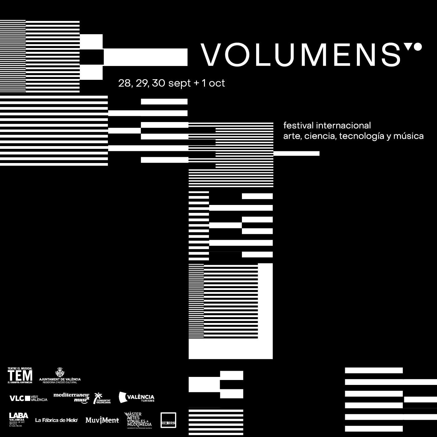La sexta edición del festival VOlumens se celebrará del 28 de septiembre al 1 de octubre en varios espacios de la ciudad