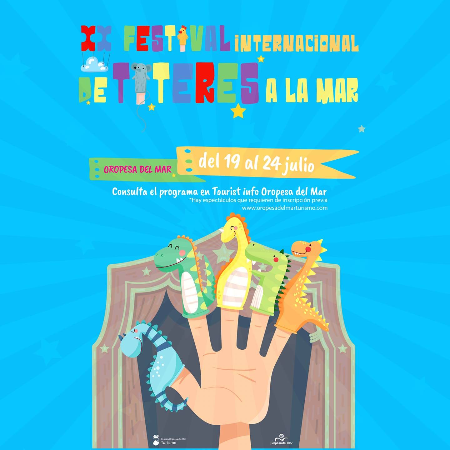 EL FESTIVAL INTERNACIONAL DE TÍTERES A LA MAR CELEBRA SUS 20 AÑOS EN OROPESA DEL MAR