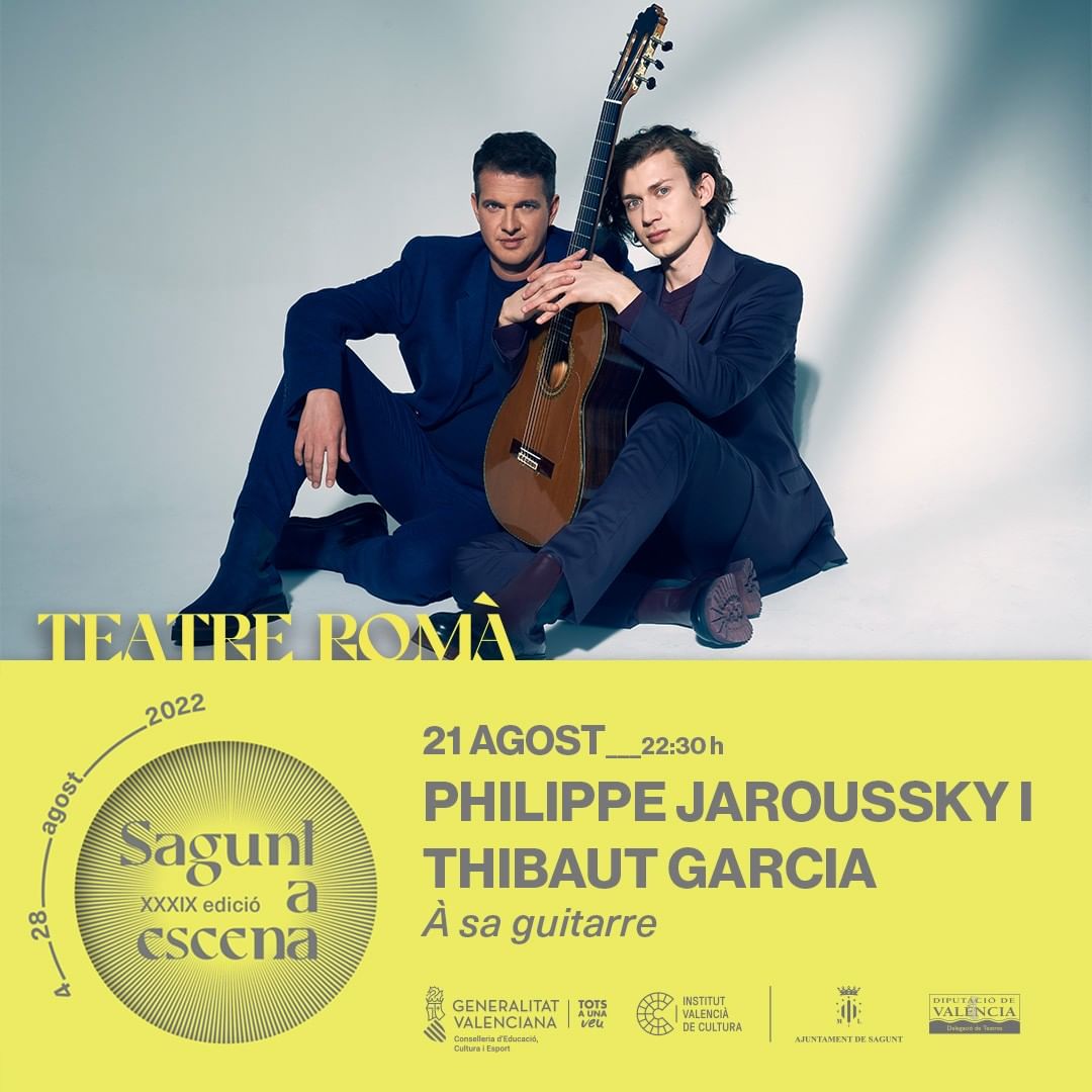 El contratenor Philippe Jaroussky y el guitarrista Thibaut Garcia abarcan 400 años de música en  el Teatro Romano de Sagunto
