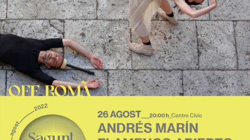 Andrés Marín acerca su versión flamenca de ‘La siesta del fauno’, de Nijinsky, a Puerto de Sagunto