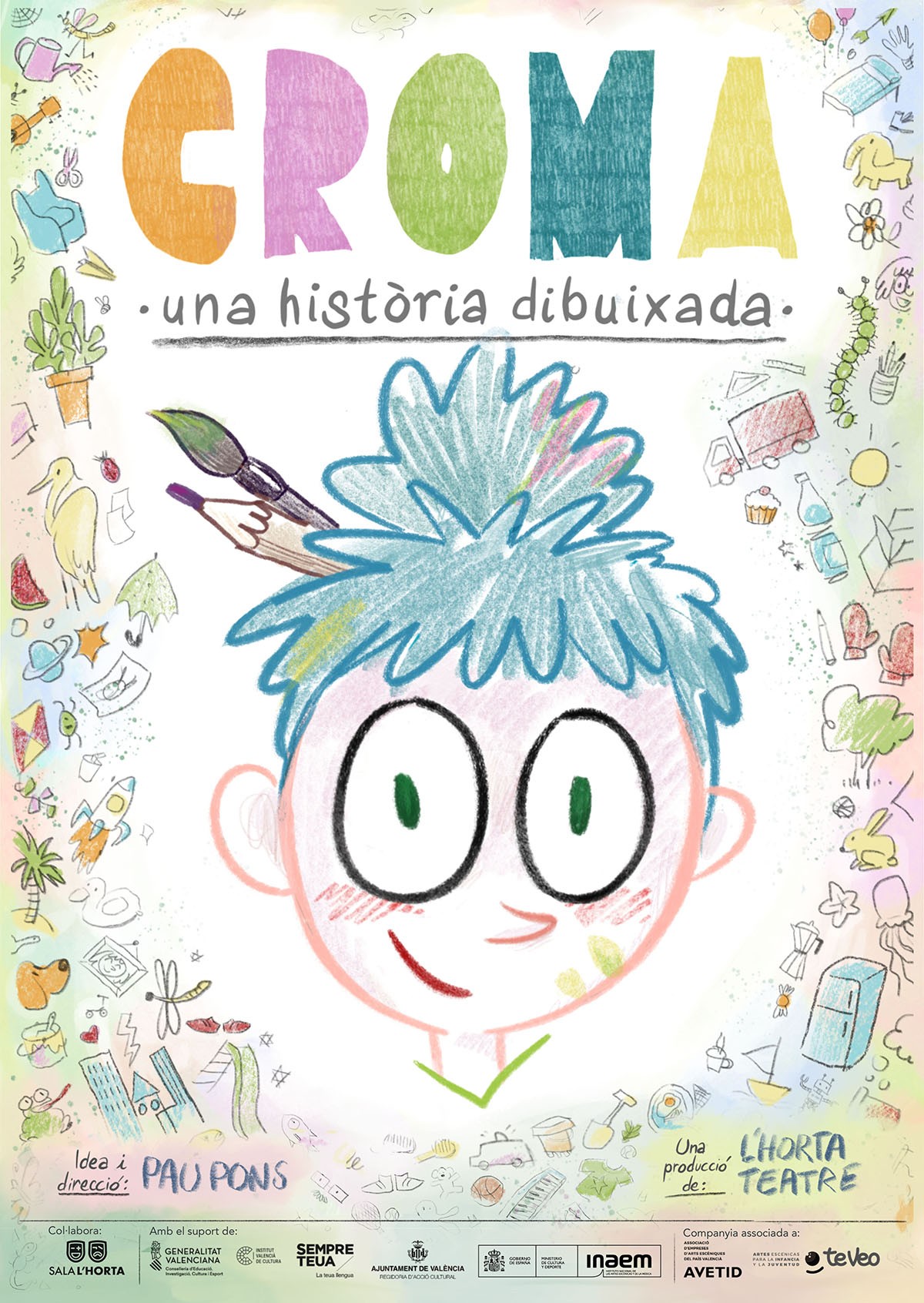 “Croma”: Las aventuras de una niña, dibujadas a tiempo real sobre un lienzo en blanco