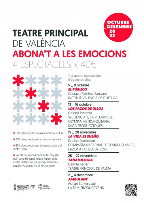 ABONO TEATRO PRINCIPAL DE VALENCIA