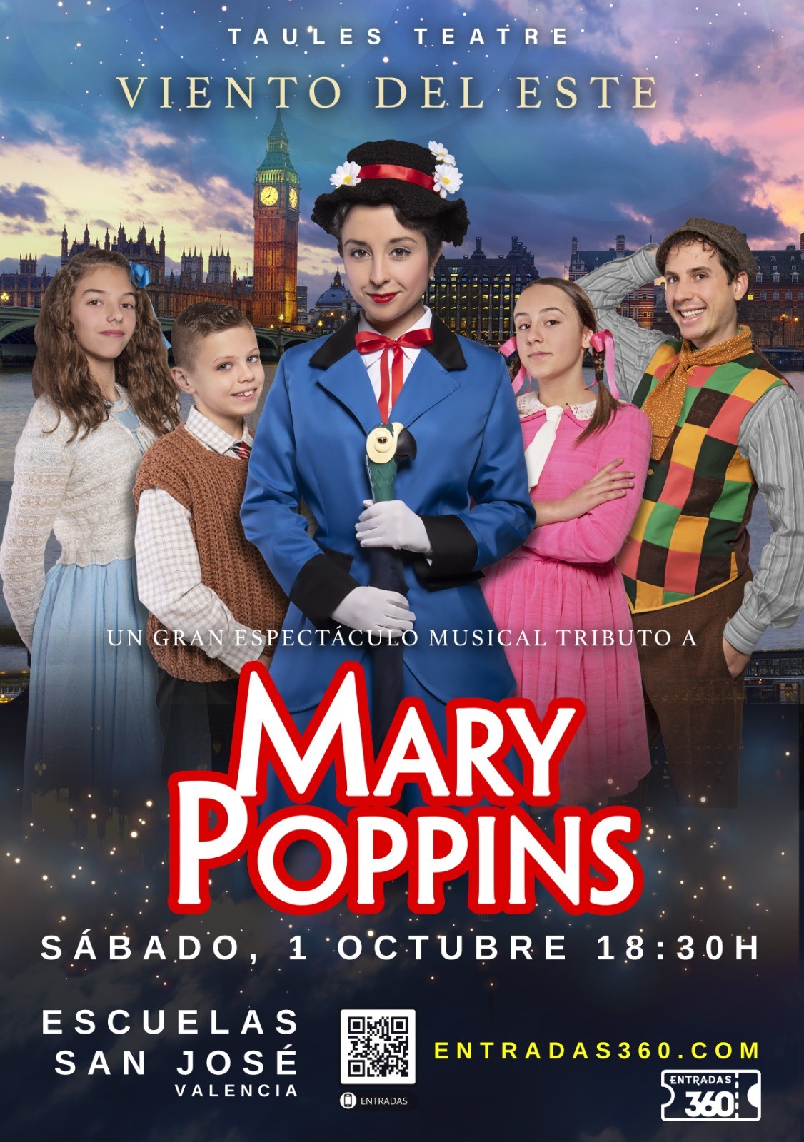 LA MAGIA Y LA DIVERSIÓN LLEGAN A VALENCIA DE LA MANO DE  MARY POPPINS