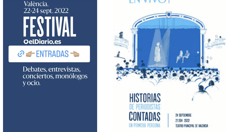 Diario Vivo y elDiario.es estrenan en Valencia un espectáculo de historias vividas en primera persona