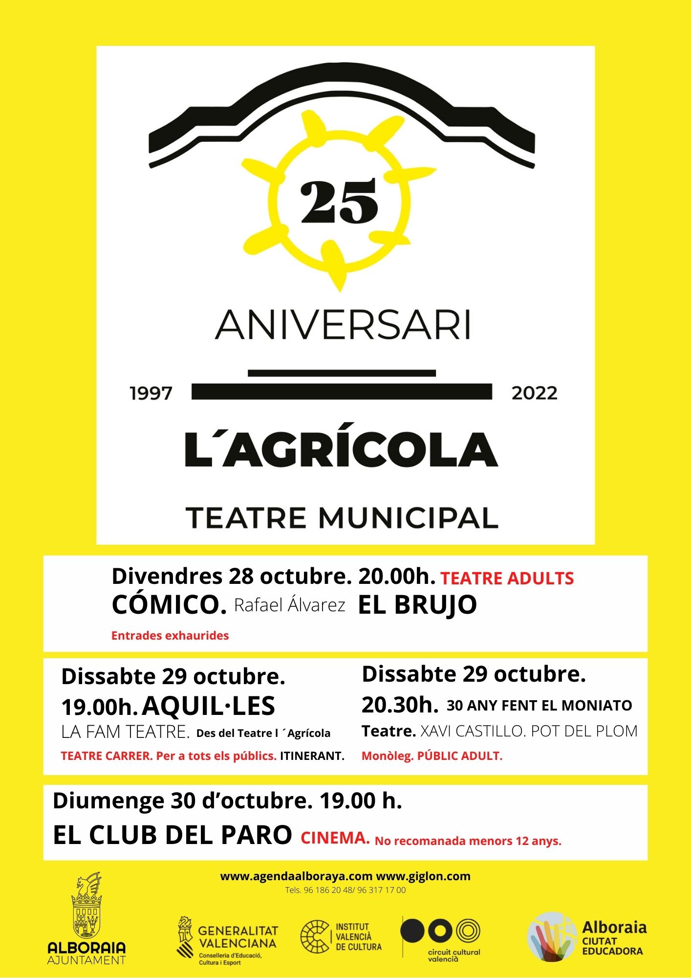 El Teatre l’Agrícola cumple 25 años