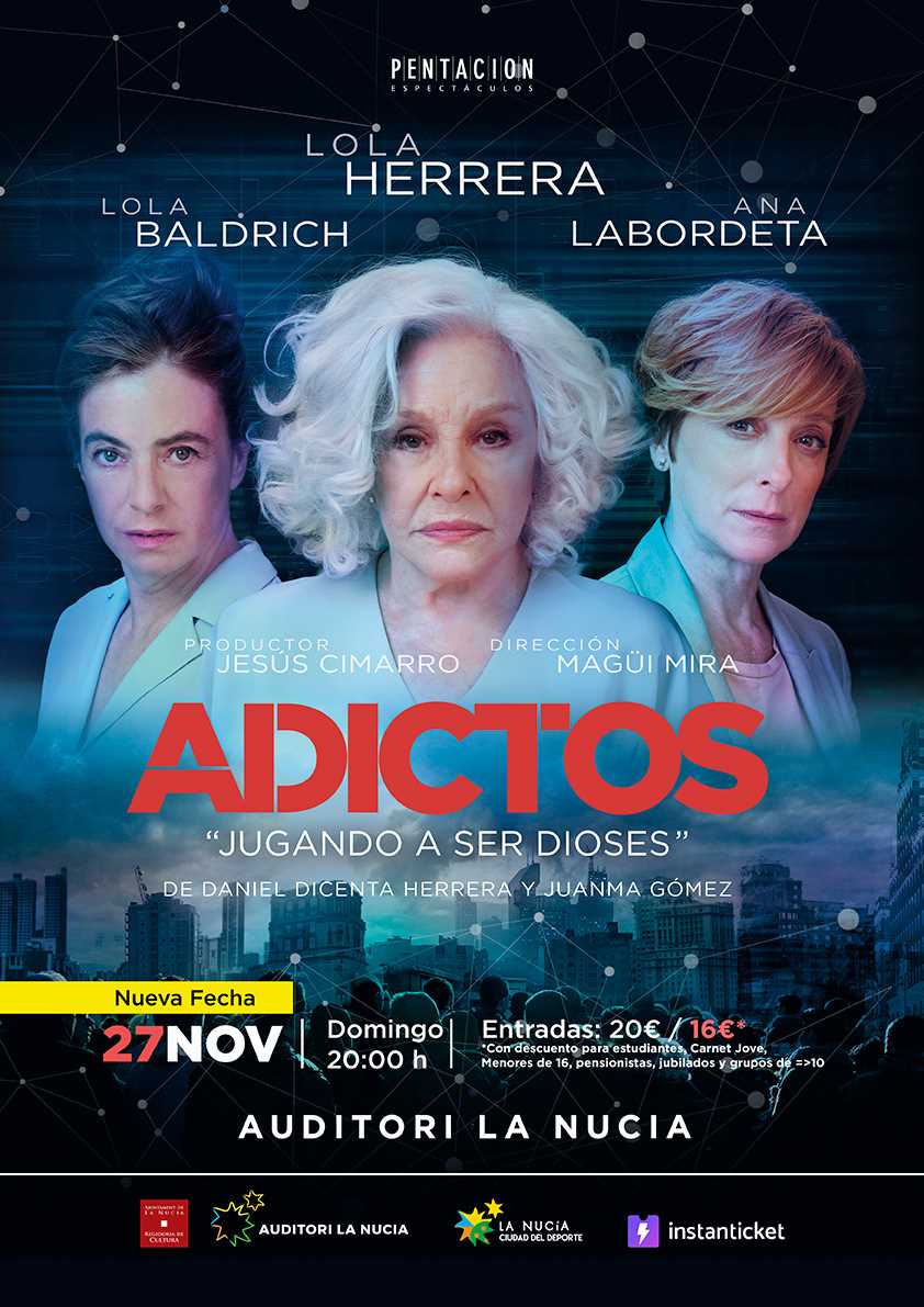La obra de teatro “Adictos” de Lola Herrera se aplaza al 27 de noviembre