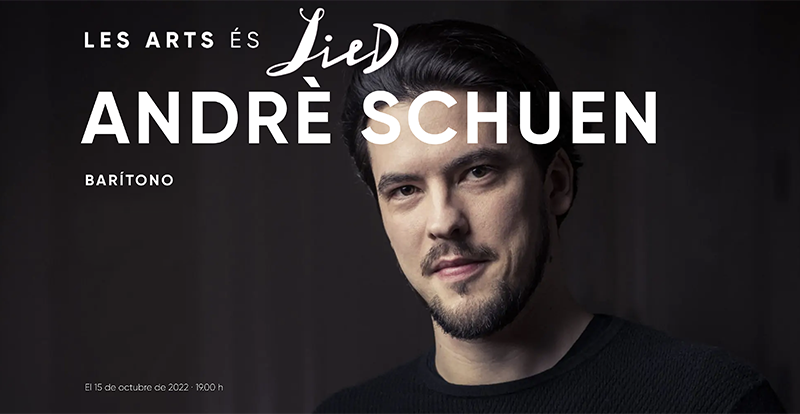 Andrè Schuen, la nueva estrella del ‘lied’, debuta en Les Arts junto con la Orquestra de la Comunitat Valenciana