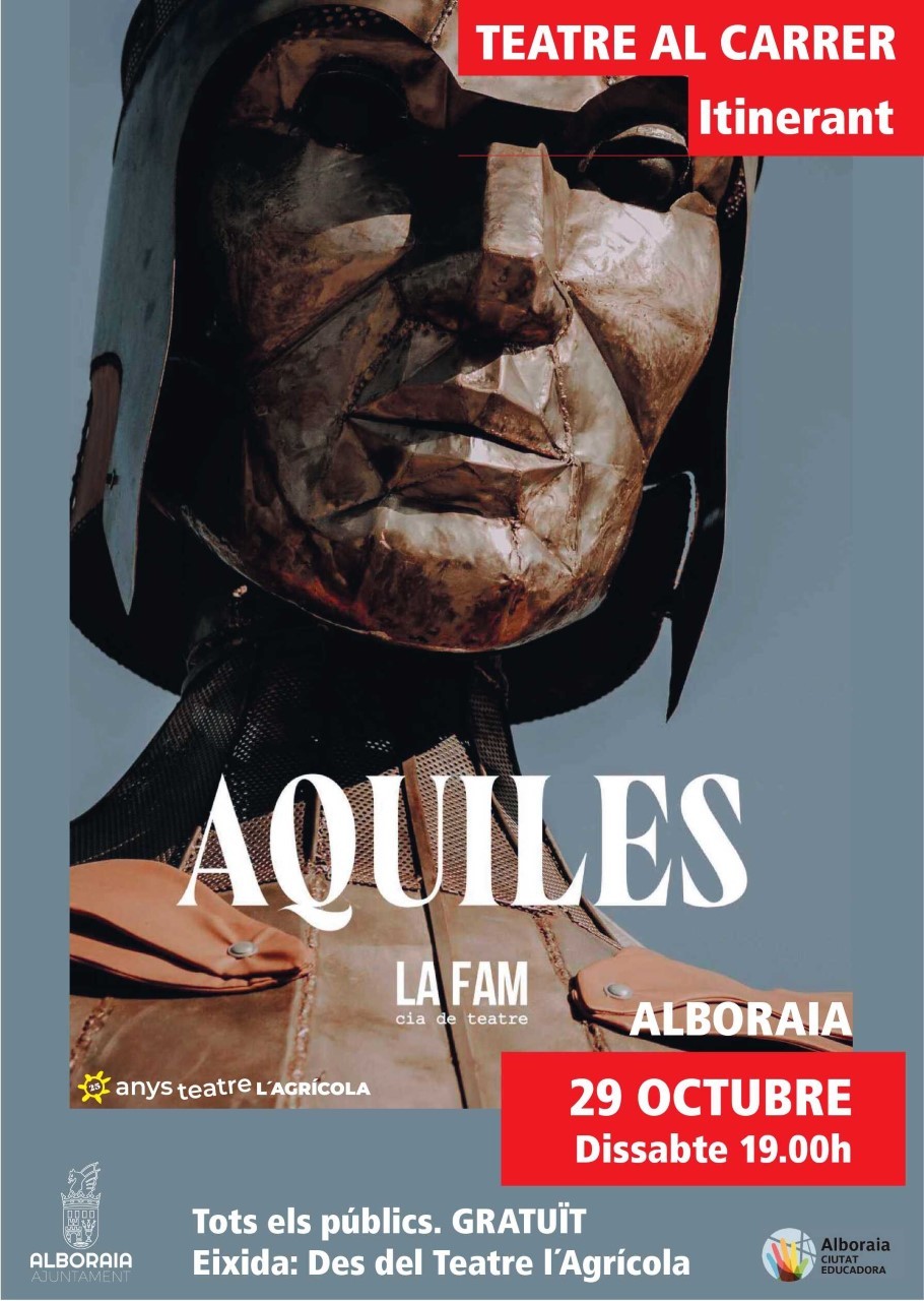“AQUILES” protagonista  en el 25 Aniversario del  Teatre l’Agrícola
