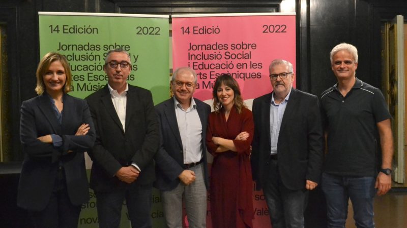 Valencia acoge las 14 Jornadas sobre Inclusión Social y Educación en las Artes Escénicas y la Música