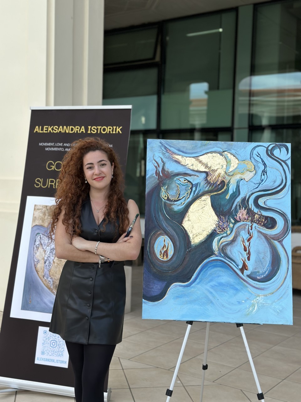 La artista Aleksandra Istorik lanza una iniciativa de pintura en directo en el Hotel Balneario Las Arenas de Valencia