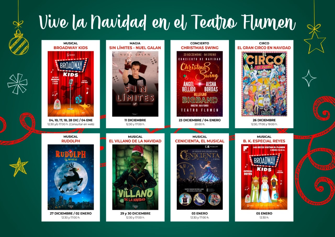 EL FLUMEN LLENA LA NAVIDAD DE TEATRO Y EL TEATRO DE NAVIDAD