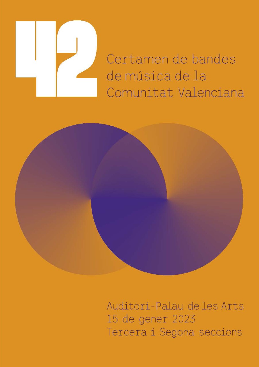 La 42a edició del Certamen de Bandes de Música de la Comunitat Valenciana se celebra al Palau de les Arts