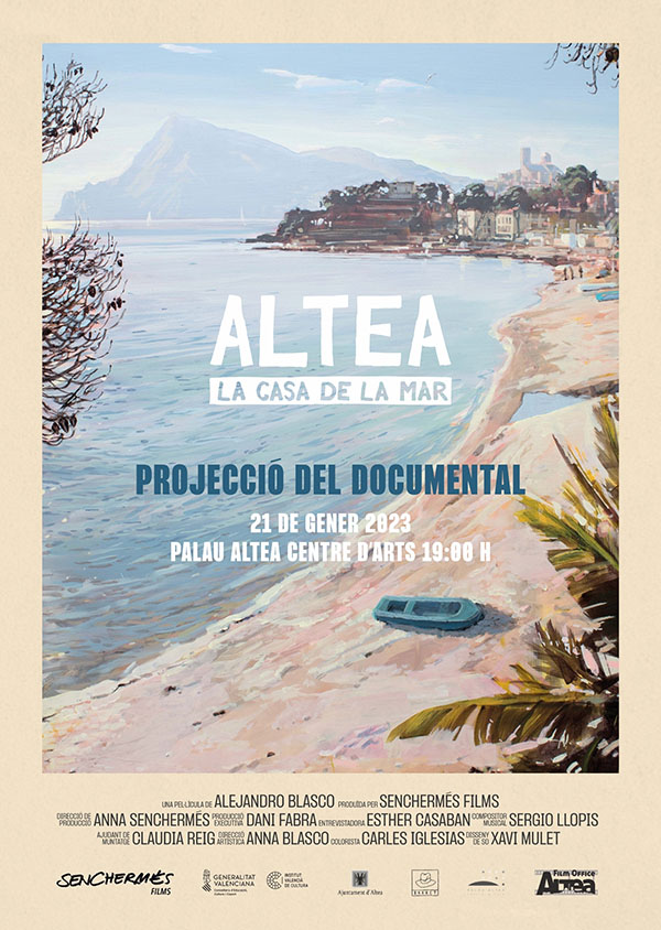 El próximo sábado 21 de enero se presenta en Palau Altea Centre d’Arts una nueva proyección del documental “Altea, la casa de la mar”