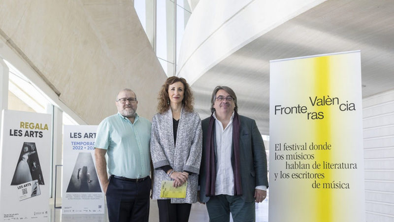 Les Arts acoge Fronteras, festival que fusiona música y literatura, con Manuel Vicent, Rodrigo Cortés, Sole Giménez, Elisabet Benavent o Carmen Linares