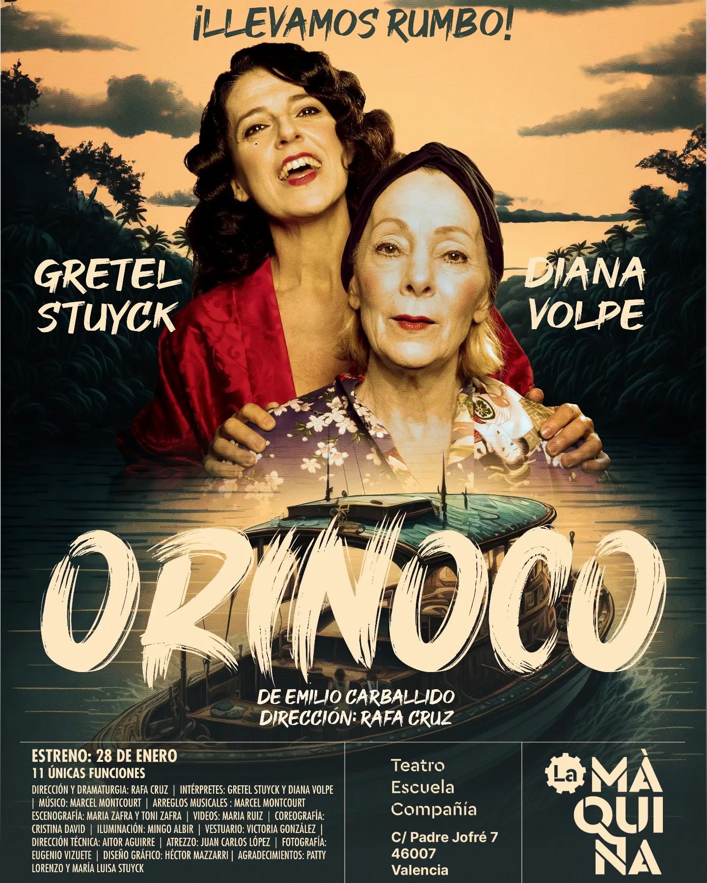 La Màquina Teatro estrena “Orinoco”, del premiado dramaturgo mexicano, Emilio Carballido