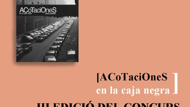 Projecte Inestable y Rambleta presentan la tercera edición del certamen de escritura dramática ‘ACoTaciOneS en la caja negra’