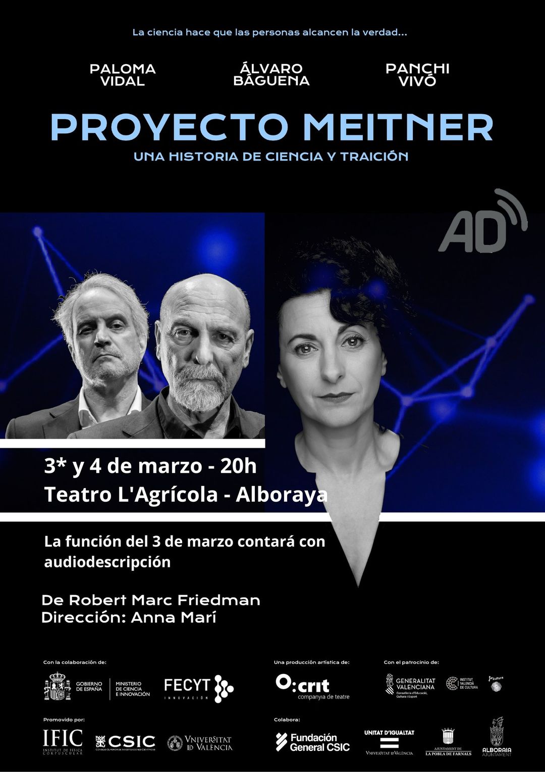 “PROYECTO MEITNER” de CRIT COMPANYIA DE TEATRE