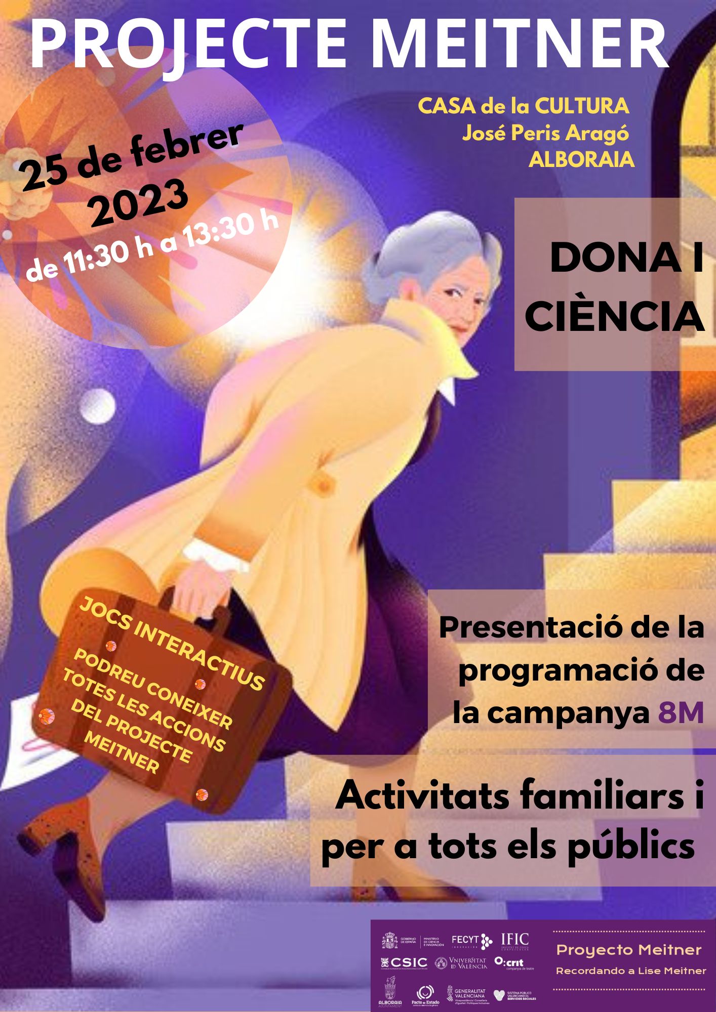 ACTIVIDADES FAMILIARES Y PARA TODOS LOS PÚBLICOS SOBRE MUJER Y CIENCIA