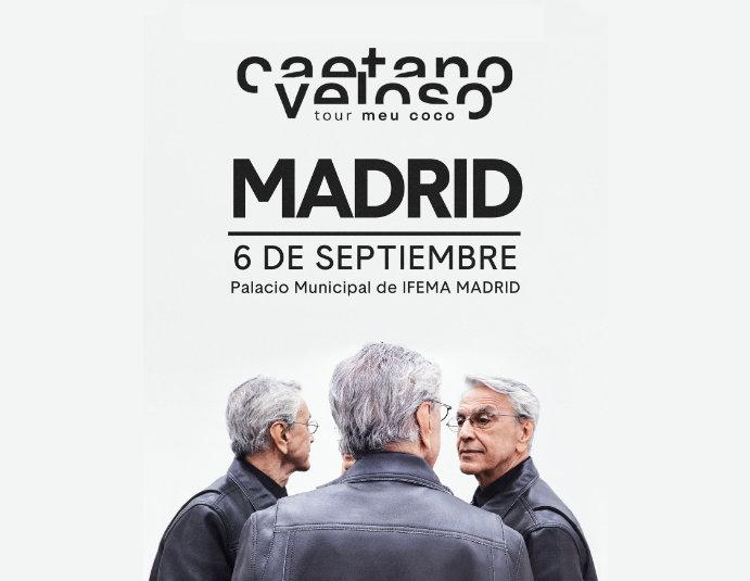 Concierto Caetano Veloso – Tour Meu Coco en Madrid