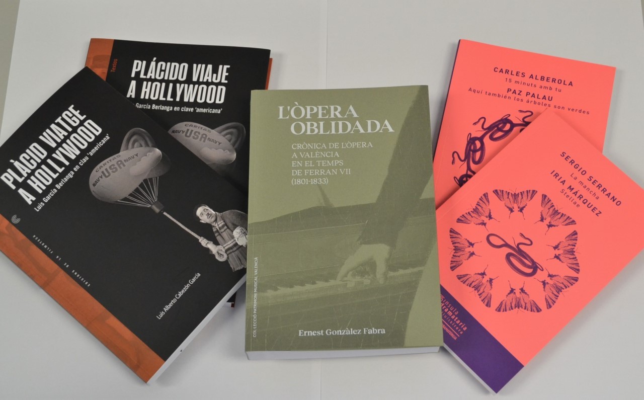 El Institut Valencià de Cultura presenta cuatro libros de cine, música y artes escénicas a la 58 Feria del Libro de Valencia