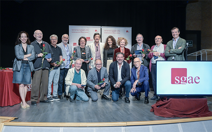 SGAE entrega la llave de los Autores a creadores valencianos con 50 años en la entidad