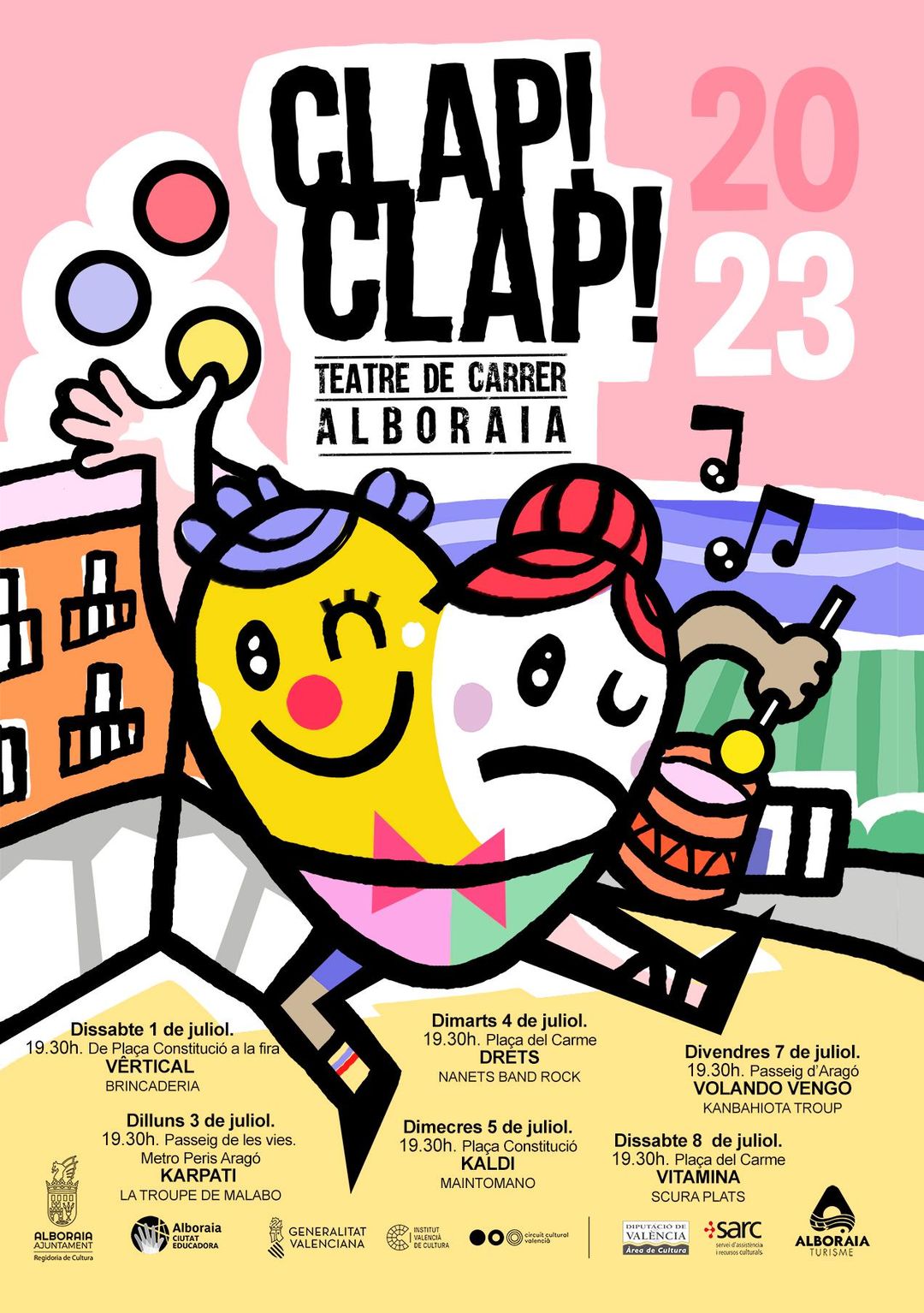 Arranca el festival de teatro de calle de Alboraya CLAP CLAP!