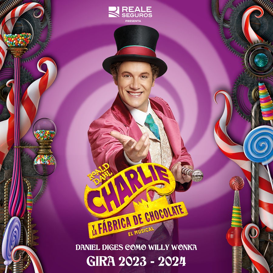 Daniel Diges será Willy Wonka en la gira española del musical Charlie y la fábrica de chocolate