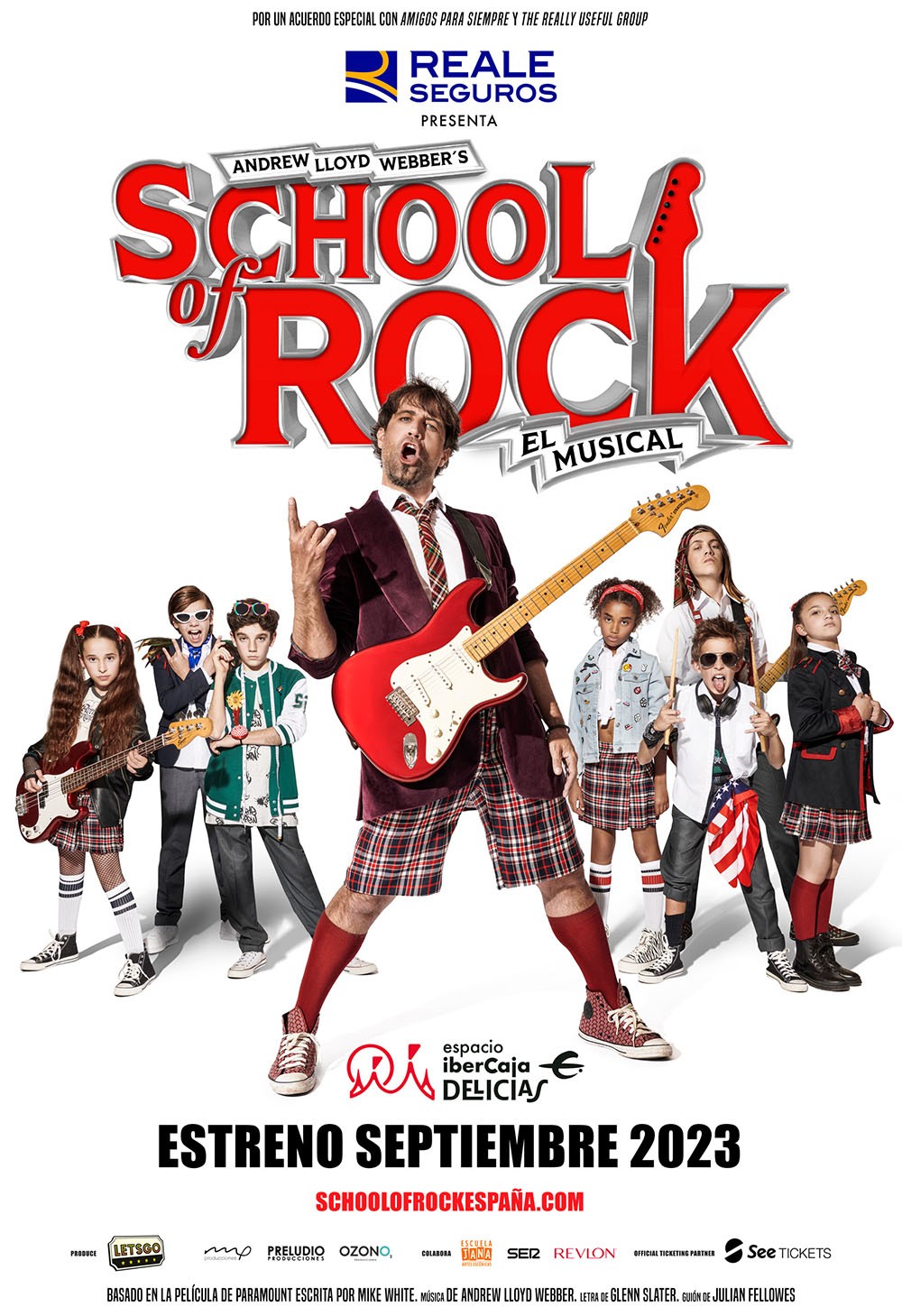 Se desvela todo el elenco de “SCHOOL OF ROCK”, el esperado musical liderado por Leo Rivera