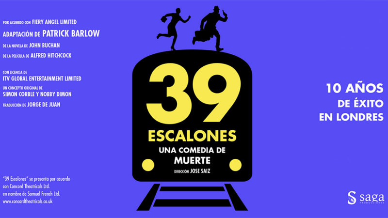 “39 ESCALONES, UNA COMEDIA DE MUERTE”, LLEGA A VALENCIA