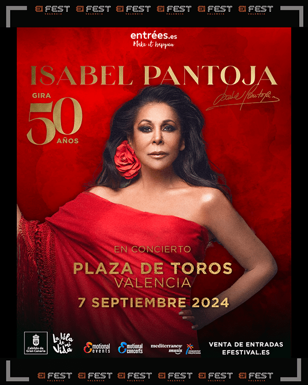 Isabel Pantoja celebrará su 50 Aniversario en Valencia