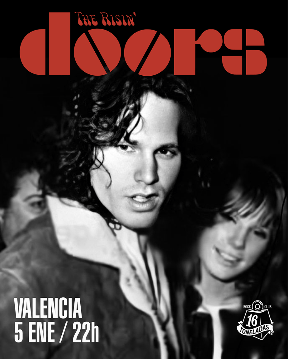 The Risin’ Doors rendirá homenaje en Valencia a la mítica banda de rock psicodélico liderada por Jim Morrison