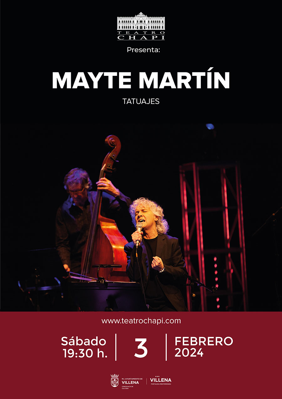 Mayte Martín presenta su nuevo disco “Tatuajes” en el Teatro Chapí