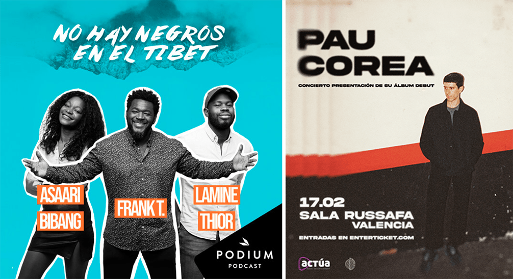 Sala Russafa acoge dos ‘live show’ del podcast No hay negros en el Tíbet y la presentación en directo del primer disco de Pau Corea