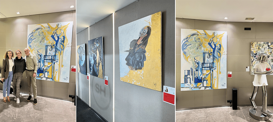 Aleksandra Istorik muestra parte de su obra en una exposición permanente en Singular Hotel de Valencia
