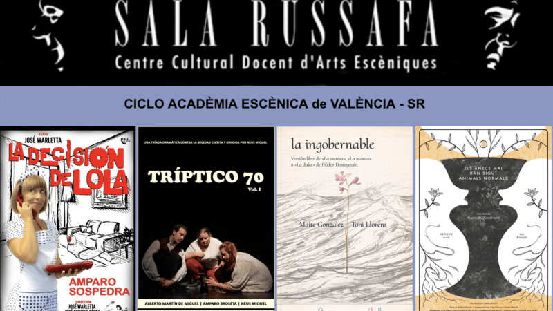 El nuevo ‘Cicle Acadèmia Escènica de València’ ofrece esta semana cuatro espectáculos en Sala Russafa