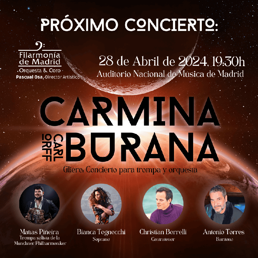 Carmina Burana y Concierto para Trompa de Glière