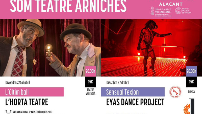 Cultura presenta un programa doble con teatro y danza para el fin de semana en el Teatre Arniches
