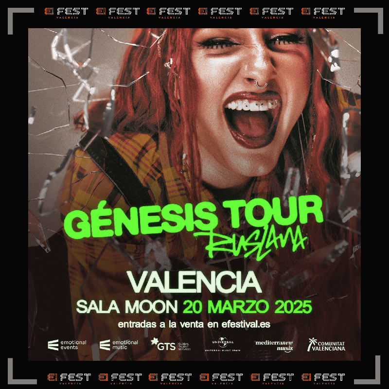 E!Fest Valencia acogerá la primera gira en solitario de Ruslana  el 20 de marzo de 2025