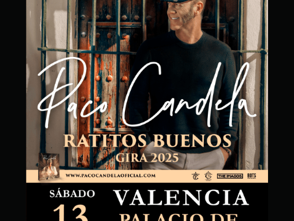 Paco Candela presentará en E! Fest Valencia su nueva gira “Ratitos buenos” el 13 de septiembre
