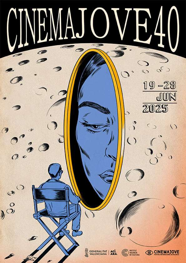 Cinema Jove presenta el cartel de la 40ª edición creado por Maria Jesús Contreras: un homenaje al embrujo del cine