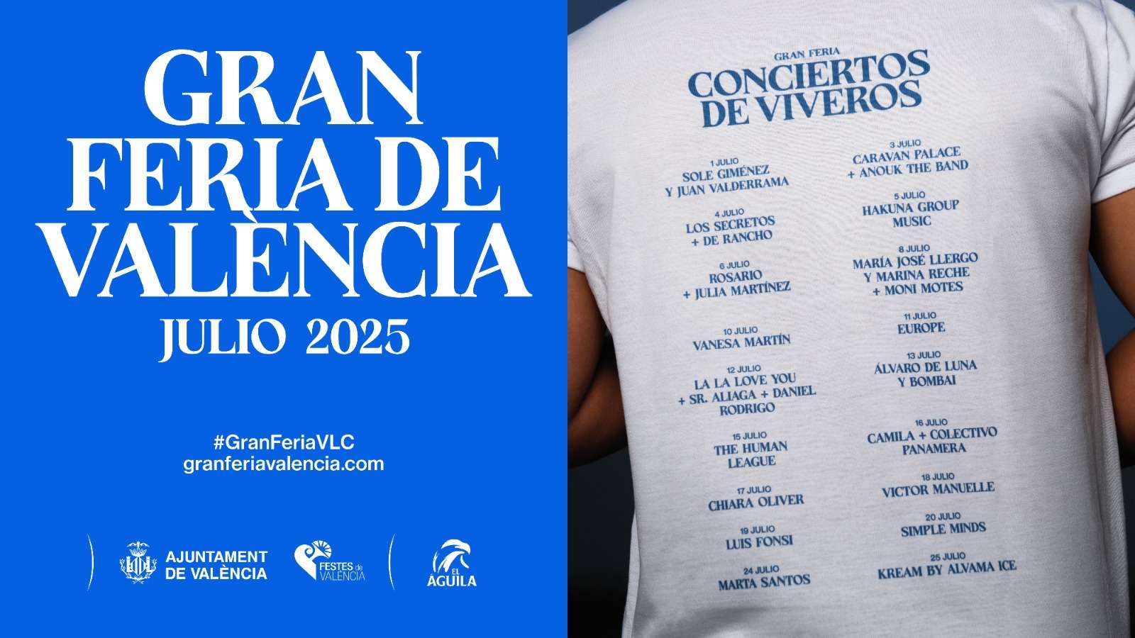 Un concierto en directo, a 4,5 metros de altura, dará la bienvenida a la Gran Feria de València