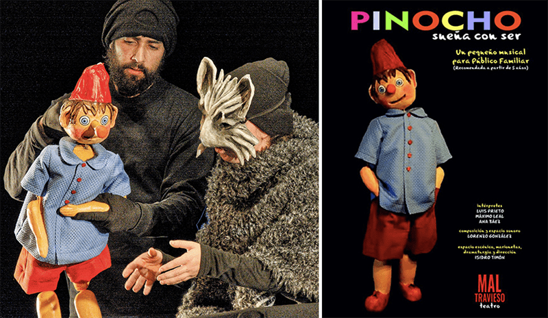 Una crítica al exceso de pantallas en la versión libre Pinocho sueña con ser, un musical familiar con títeres y técnicas del teatro negro