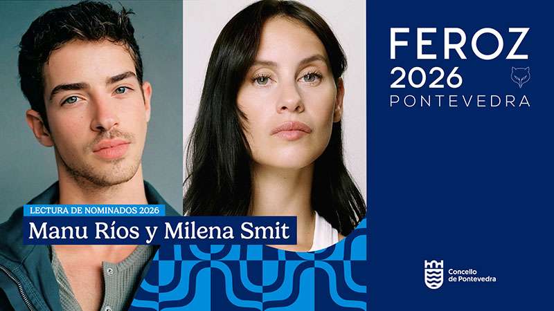 Milena Smit y Manu Ríos anunciarán las nominaciones a los Feroz 2026 desde Pontevedra