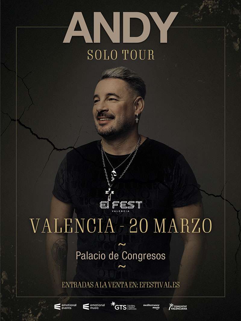 Andy presenta su nuevo proyecto en solitario en E! Fest Valencia