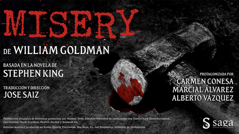 MISERY basada en la novela de STEPHEN KING en  Valencia