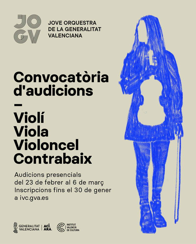 La Jove Orquestra de la GVA convoca audiciones para 38 plazas
