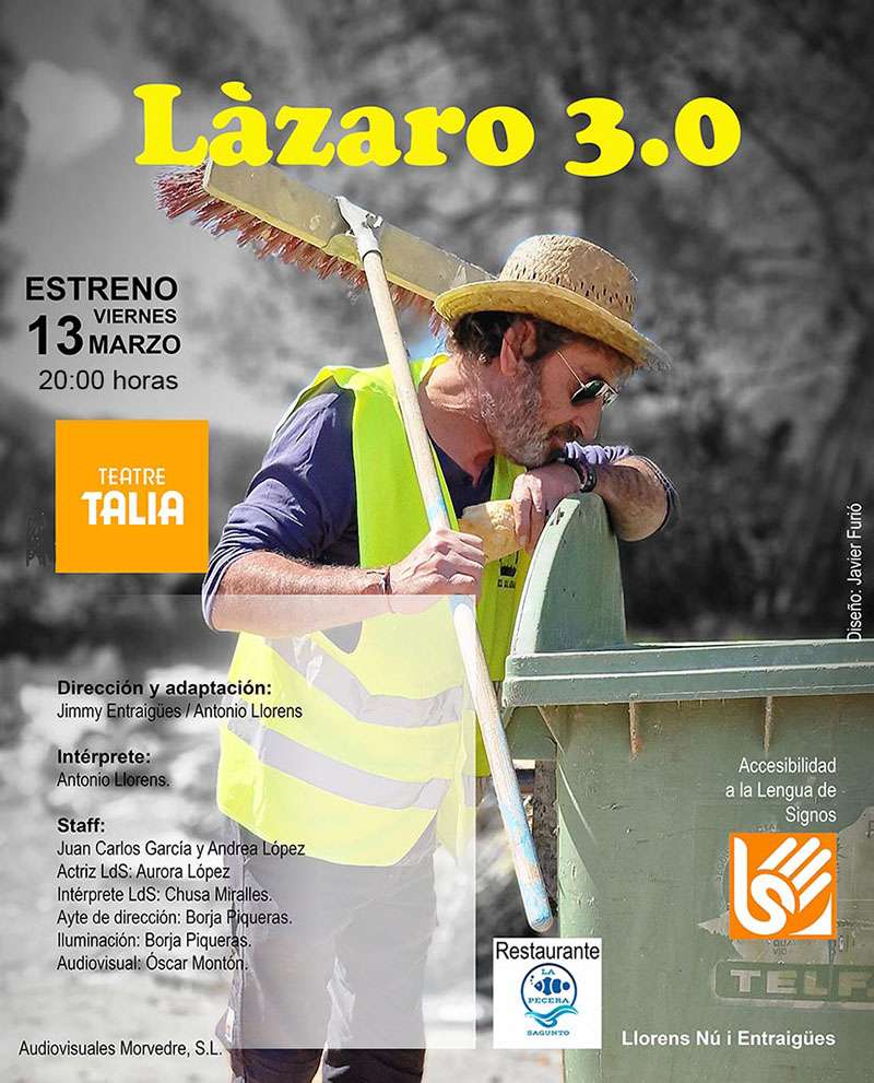 El Teatre Talía estrena en Valencia ‘Lázaro 3.0’, un clásico español ‘aggiornado’ e inclusivo