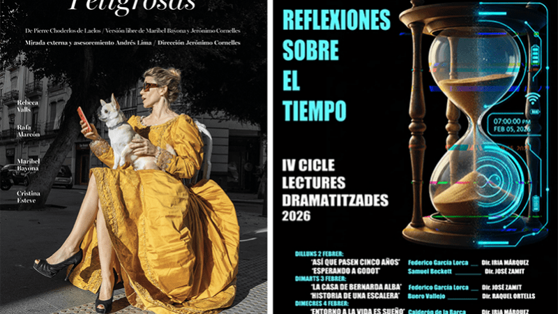 El tiempo como materia elástica en un ciclo de lecturas dramatizadas y en una versión de Las amistades peligrosas que conecta pasado y presente